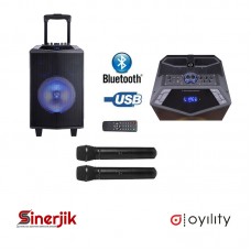 Oyılıty DK-12 / Disco Işıklı Bluetooth, USB, Şarjlı, Karaoke Mikrofonlu Taşınabilir Ses Sistemi 